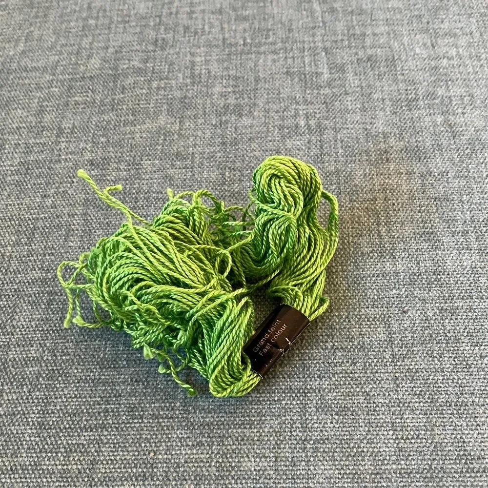 Green Needlepoint Thread Yarn